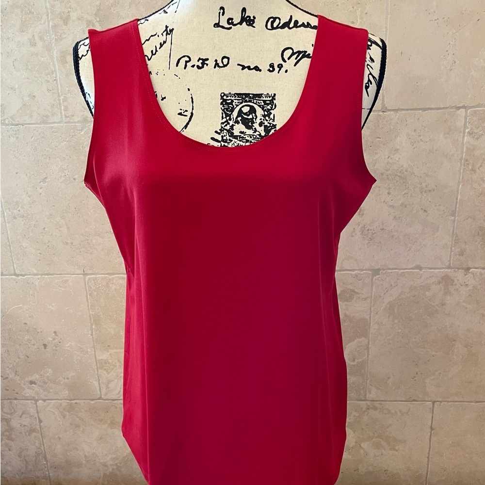 CHICO’S STUNNING RED TANK TOP NWT